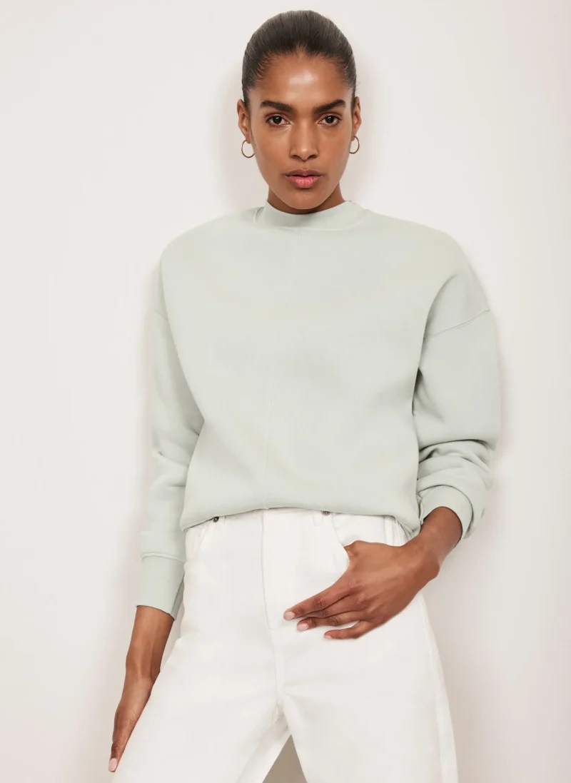 eco friendly seam detail sweatshirt