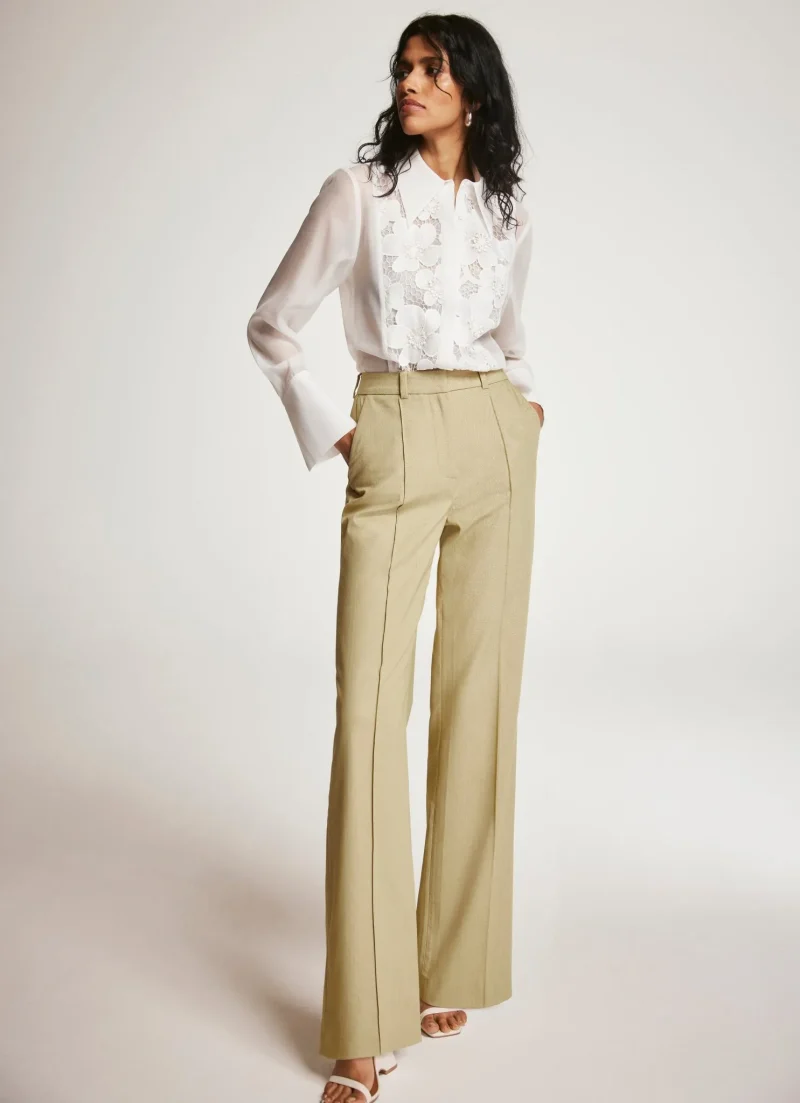 eco friendly straight fit dress pants