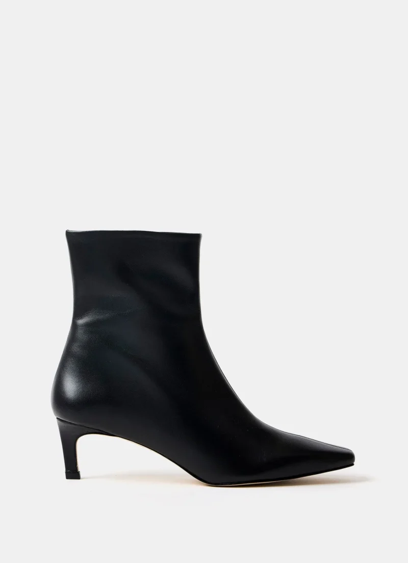 elegant black leather ankle boots 1