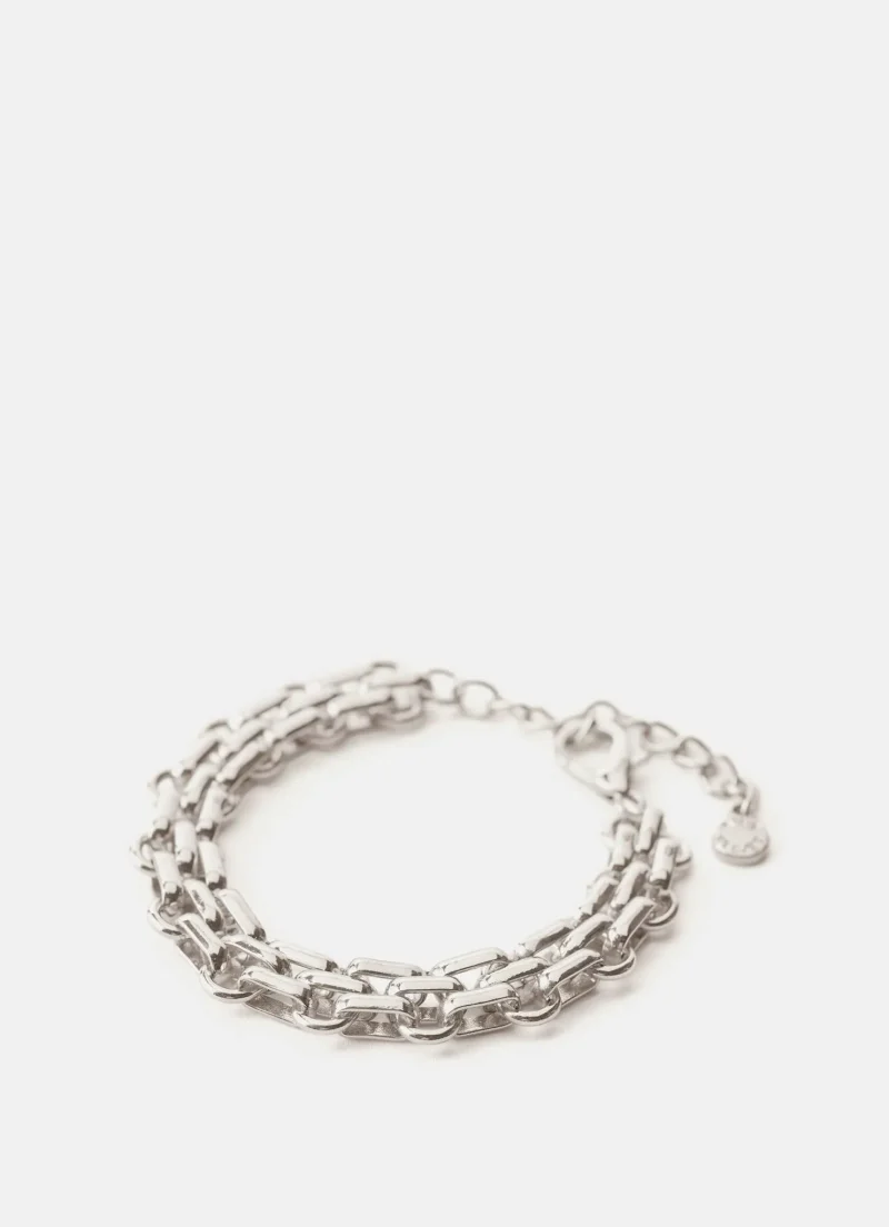 silver chain bracelet trendy jewelry