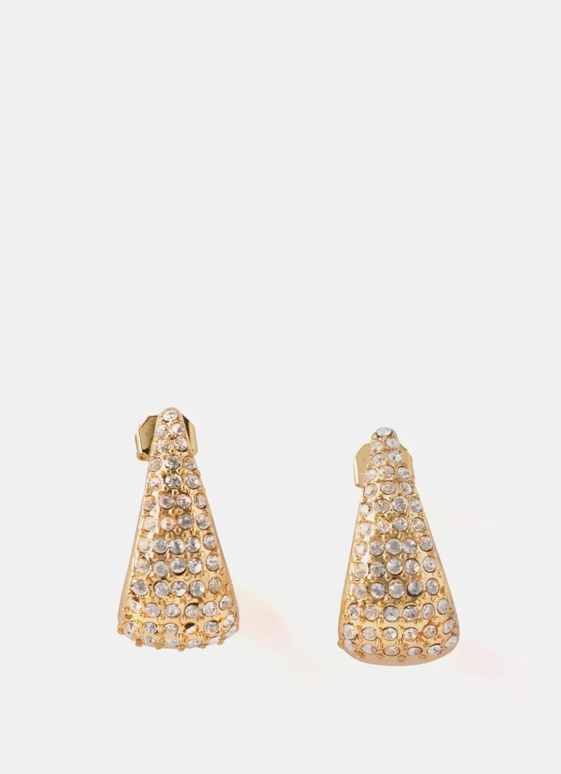 sparkling gold earrings for women