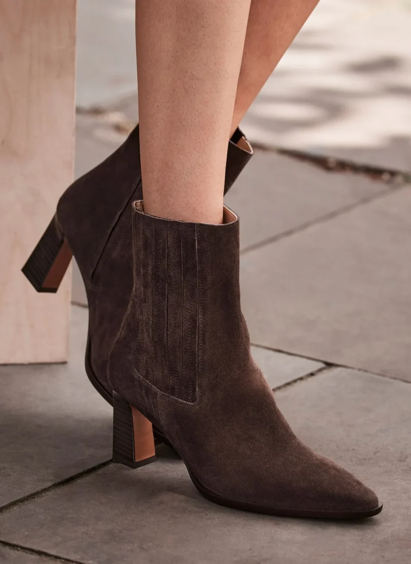 suede brown ankle boots